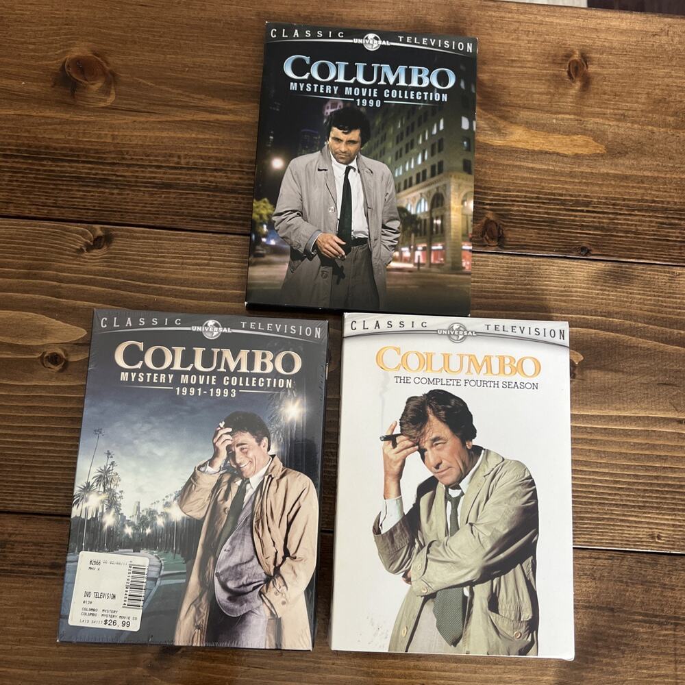 Columbo DVDs Lit Of 3 Movie Collection 1990-1993 + Fourth Season 1 New Sealed